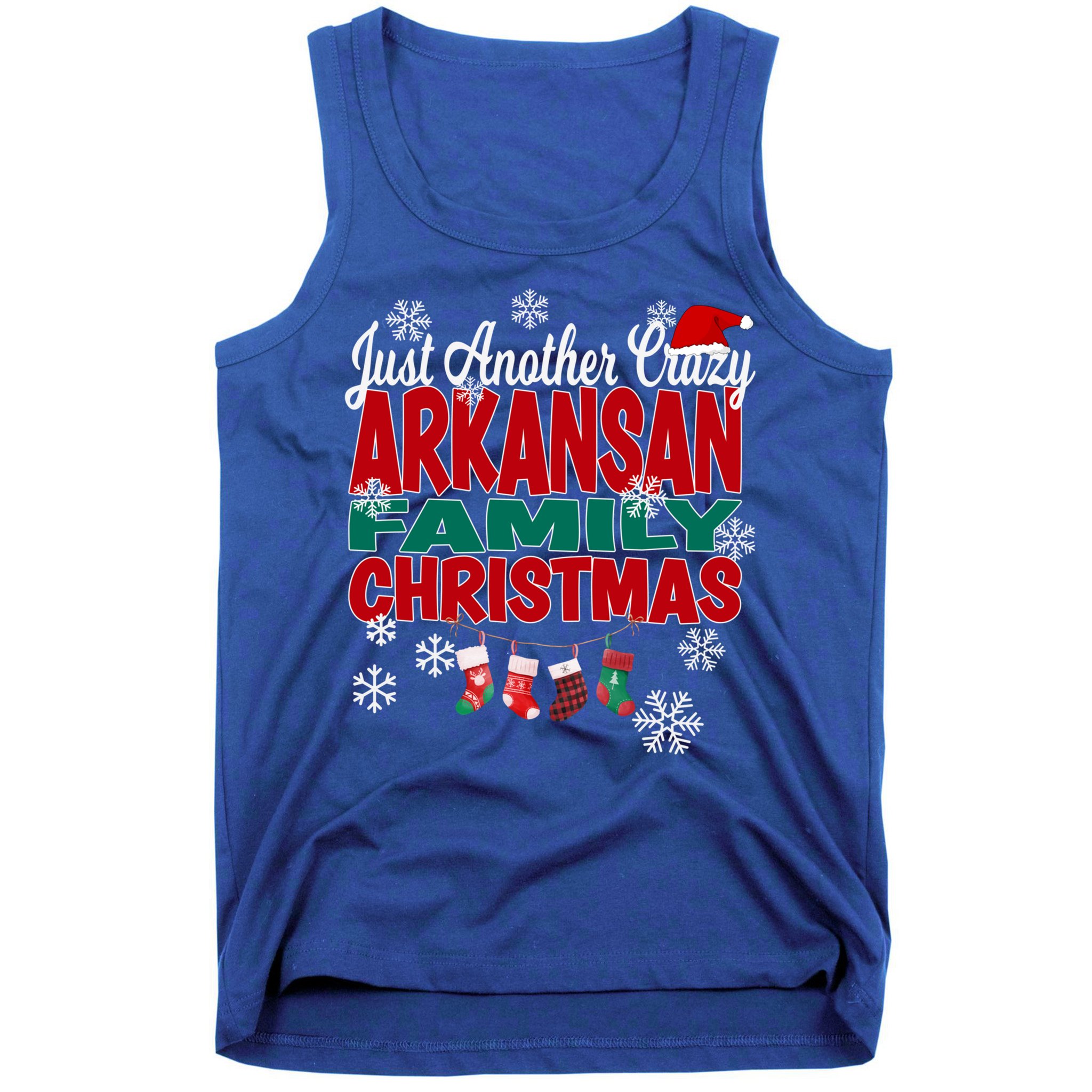 Arkansas Xmas Just Another Crazy Arkansan Family Christmas Cool Gift Tank Top