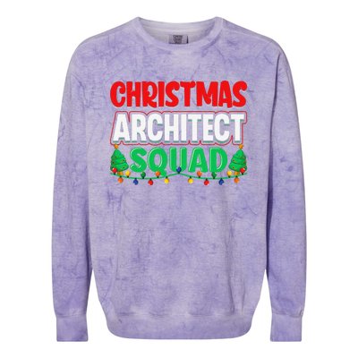 Architect Xmas Lights Tree Architectural Engineer Christmas Colorblast Crewneck Sweatshirt