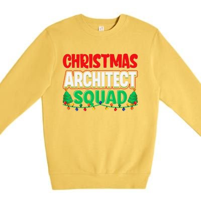 Architect Xmas Lights Tree Architectural Engineer Christmas Premium Crewneck Sweatshirt