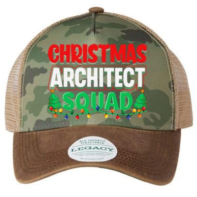 Architect Xmas Lights Tree Architectural Engineer Christmas Legacy Tie Dye Trucker Hat