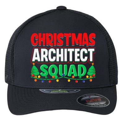 Architect Xmas Lights Tree Architectural Engineer Christmas Flexfit Unipanel Trucker Cap