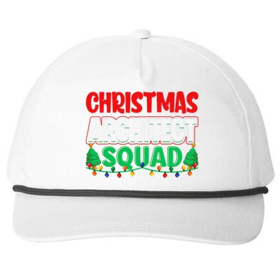 Architect Xmas Lights Tree Architectural Engineer Christmas Snapback Five-Panel Rope Hat