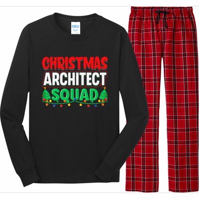 Architect Xmas Lights Tree Architectural Engineer Christmas Long Sleeve Pajama Set