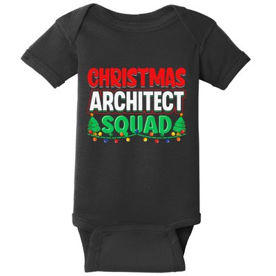 Architect Xmas Lights Tree Architectural Engineer Christmas Baby Bodysuit