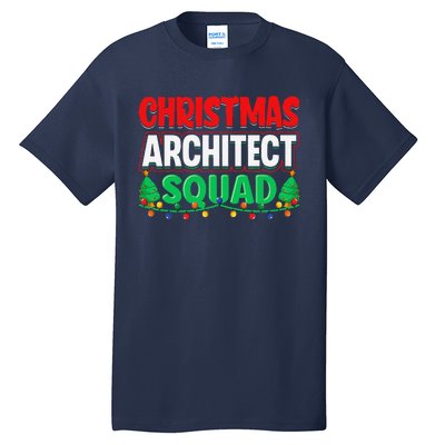 Architect Xmas Lights Tree Architectural Engineer Christmas Tall T-Shirt