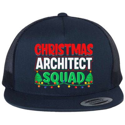 Architect Xmas Lights Tree Architectural Engineer Christmas Flat Bill Trucker Hat