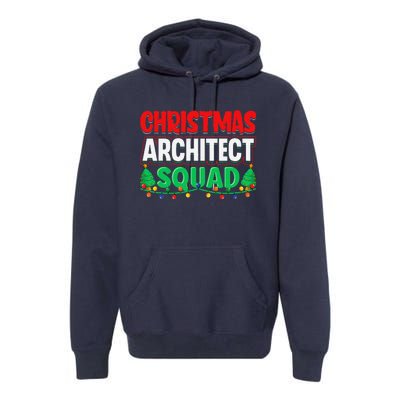 Architect Xmas Lights Tree Architectural Engineer Christmas Premium Hoodie