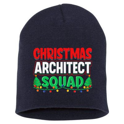 Architect Xmas Lights Tree Architectural Engineer Christmas Short Acrylic Beanie