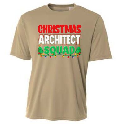 Architect Xmas Lights Tree Architectural Engineer Christmas Cooling Performance Crew T-Shirt