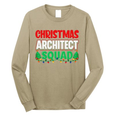 Architect Xmas Lights Tree Architectural Engineer Christmas Long Sleeve Shirt