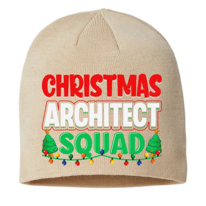 Architect Xmas Lights Tree Architectural Engineer Christmas Sustainable Beanie