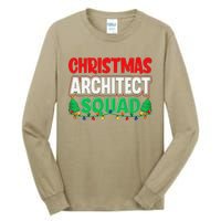 Architect Xmas Lights Tree Architectural Engineer Christmas Tall Long Sleeve T-Shirt