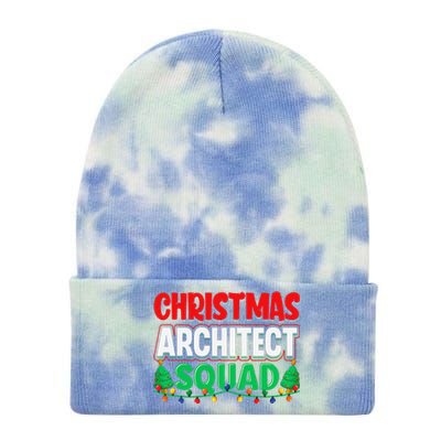 Architect Xmas Lights Tree Architectural Engineer Christmas Tie Dye 12in Knit Beanie