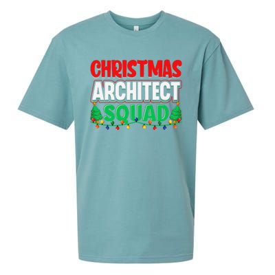 Architect Xmas Lights Tree Architectural Engineer Christmas Sueded Cloud Jersey T-Shirt