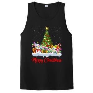 Airplane Xmas Tree Lighting Santa Airplane Christmas Great Gift PosiCharge Competitor Tank