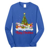 Airplane Xmas Tree Lighting Santa Airplane Christmas Great Gift Long Sleeve Shirt