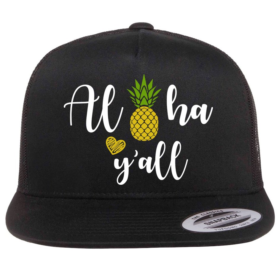 Aloha Y'all Flat Bill Trucker Hat