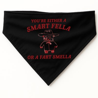Are You A Smart Fella Or Fart Smella USA-Made Doggie Bandana