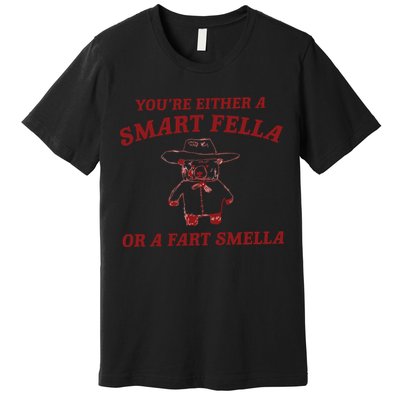 Are You A Smart Fella Or Fart Smella Premium T-Shirt