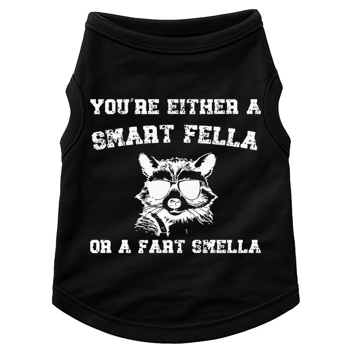 Are You A Smart Fella Or Fart Smella Retro Cartoon Doggie Tank