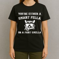 Are You A Smart Fella Or Fart Smella Retro Cartoon T-Shirt