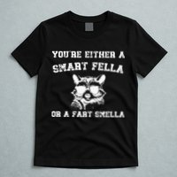 Are You A Smart Fella Or Fart Smella Retro Cartoon T-Shirt