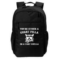 Are You A Smart Fella Or Fart Smella Retro Cartoon Backpack