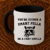 Are You A Smart Fella Or Fart Smella Retro Cartoon Mug