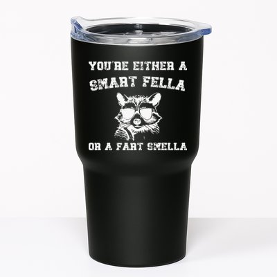 Are You A Smart Fella Or Fart Smella Retro Cartoon Tumbler