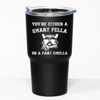 Are You A Smart Fella Or Fart Smella Retro Cartoon Tumbler