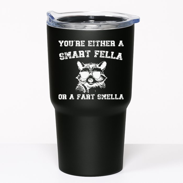 Are You A Smart Fella Or Fart Smella Retro Cartoon Tumbler