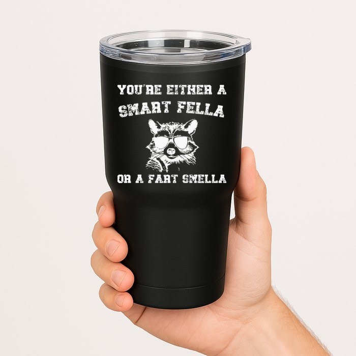 Are You A Smart Fella Or Fart Smella Retro Cartoon Tumbler