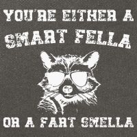 Are You A Smart Fella Or Fart Smella Retro Cartoon Cotton Canvas Backpack