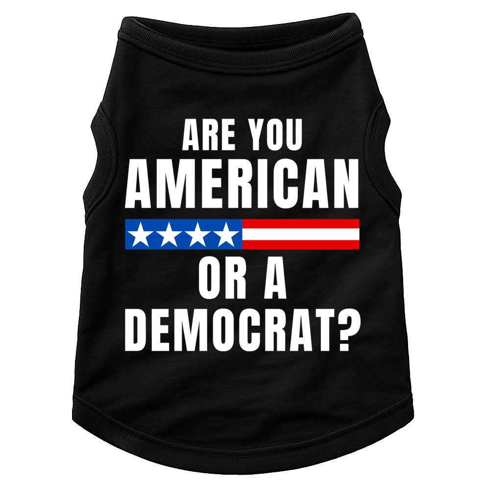 Are You American Or Democrat? Doggie Tank