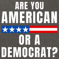 Are You American Or Democrat? Cotton Canvas Backpack