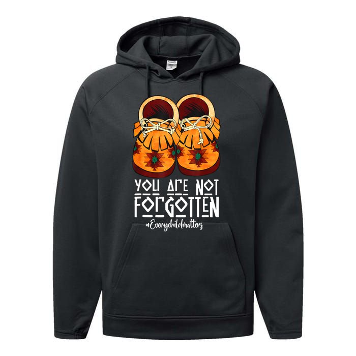 American You Are Not Forgotten Native Gift Performance Fleece Hoodie