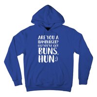 Are You A Hamburger Cuz You Gor Buns Funny Pick Up Line Gift Hoodie