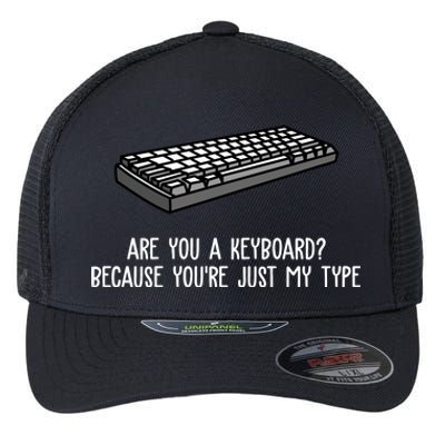 Are You A Keyboard Because You're Just My Type Funny Flexfit Unipanel Trucker Cap