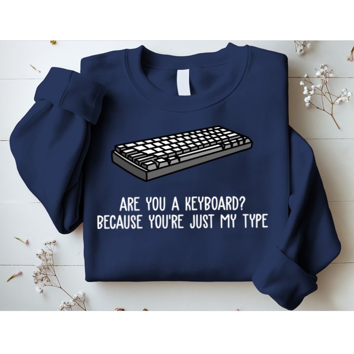 Are You A Keyboard Because You're Just My Type Funny Sweatshirt