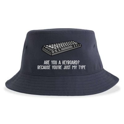 Are You A Keyboard Because You're Just My Type Funny Sustainable Bucket Hat