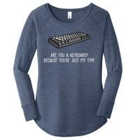 Are You A Keyboard Because You're Just My Type Funny Women's Perfect Tri Tunic Long Sleeve Shirt