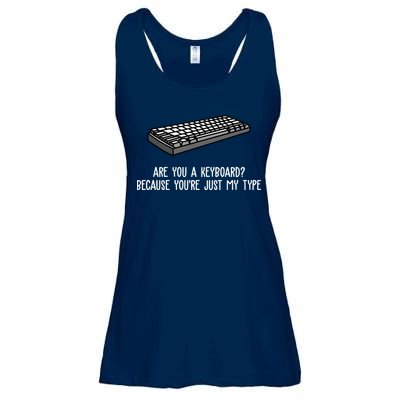 Are You A Keyboard Because You're Just My Type Funny Ladies Essential Flowy Tank