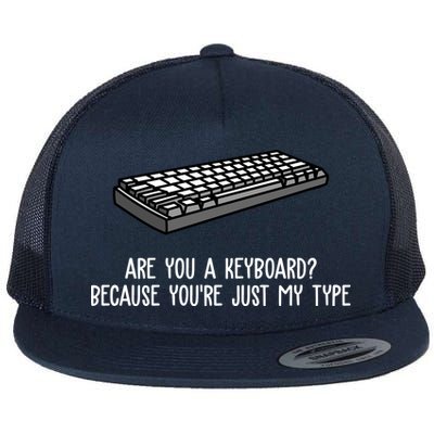 Are You A Keyboard Because You're Just My Type Funny Flatbill Hat