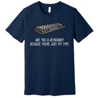 Are You A Keyboard Because You're Just My Type Funny Premium T-Shirt