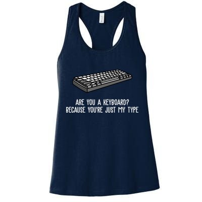 Are You A Keyboard Because You're Just My Type Funny Womens Tank Top