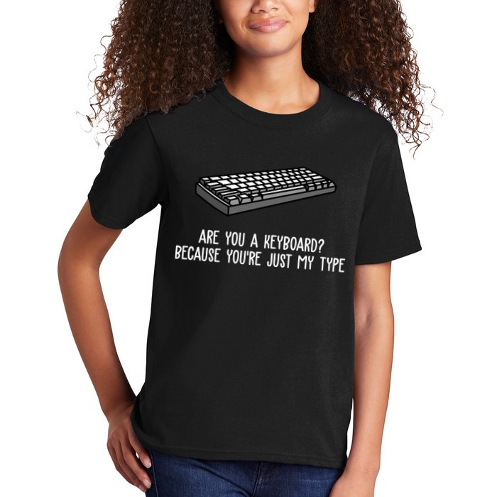 Are You A Keyboard Because You're Just My Type Funny Kids T-Shirt