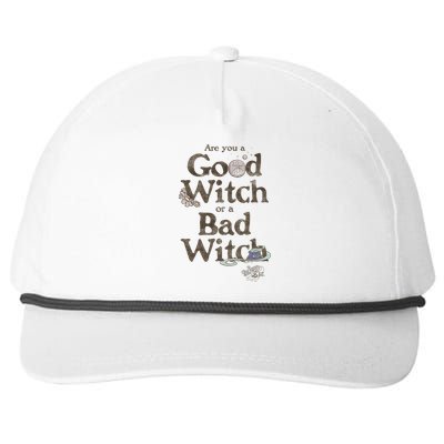 Are You A Good Witch Or Bad Witch Snapback Five-Panel Rope Hat