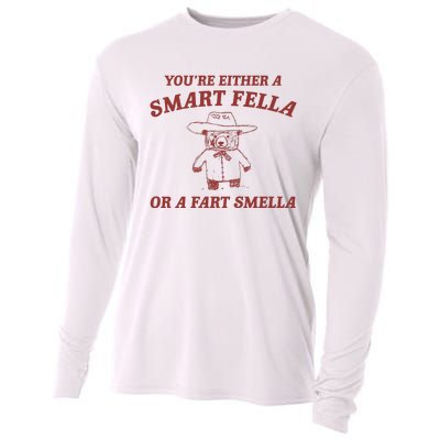 Are You A Smart Fella Or Fart Smella Cooling Performance Long Sleeve Crew