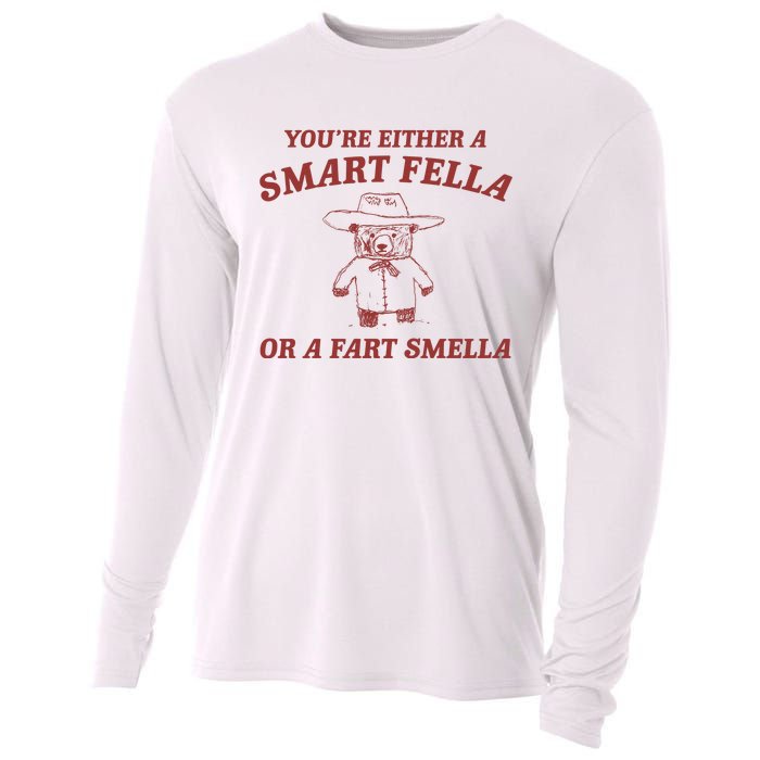 Are You A Smart Fella Or Fart Smella Cooling Performance Long Sleeve Crew