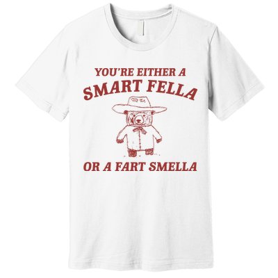 Are You A Smart Fella Or Fart Smella Premium T-Shirt